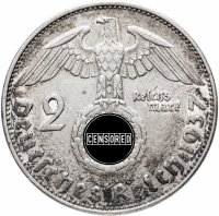 Купить Германия (Третий рейх) 2 рейхсмарки (reichsmark) 1937 "E"