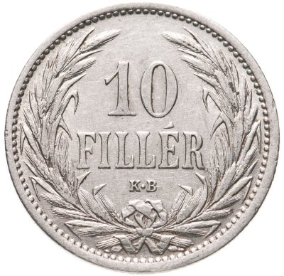 купить Венгрия 10 филлеров (filler) 1909