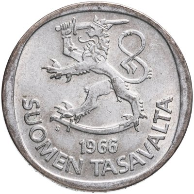 купить Финляндия 1 марка (markka) 1966 S