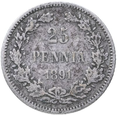 купить 25 пенни (pennia) 1891 L