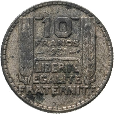 купить Франция 10 франков (francs) 1931