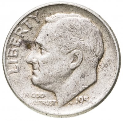 купить США 10 центов (дайм, one dime) 1954
