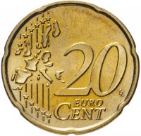 купить Бельгия 20 центов 2000