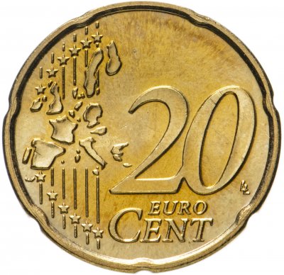 купить Бельгия 20 центов 2000