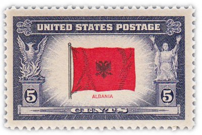 купить США 5 центов 1943 "Флаг Албании"