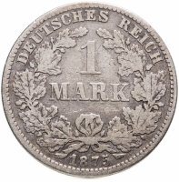 купить Германия 1 марка 1875 E знак монетного двора: "E" - Дрезден