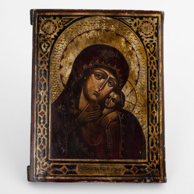 купить Икона "Образ Пресвятой Богородицы Корсунской", дерево, темпера, золочение, Российская империя, 1880-1900 гг.