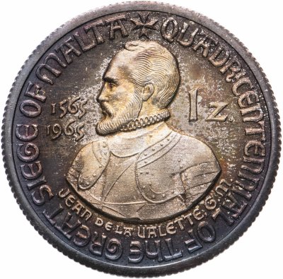 купить Мальтийский орден 1 цехин 1965 "400 лет Великой осаде Мальты"