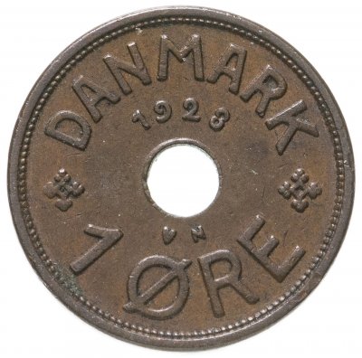 купить Дания 1 эре (ore) 1928