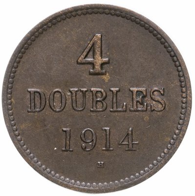 купить Гернси 4 дубля (doubles) 1914
