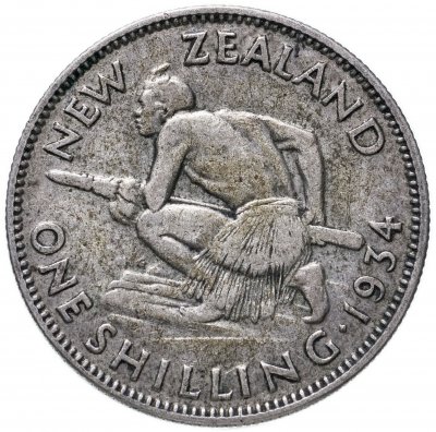 купить Новая Зеландия 1 шиллинг (shilling) 1934