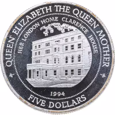 купить Фиджи 5 долларов (dollars) 1994 Дом королевы-матери