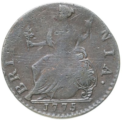 купить Великобритания 1/2 пенни 1775