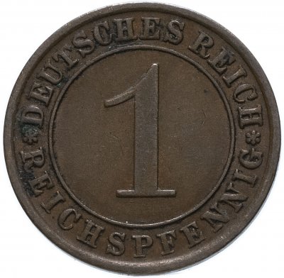 купить Германия 1 рейхспфенниг (reichspfennig) 1924-1936