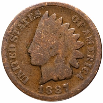 купить США 1 цент (cent) 1887 Indian Head Cent