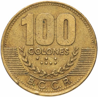 купить Коста-Рика 100 колонов (colones) 1997-1998, случайная дата