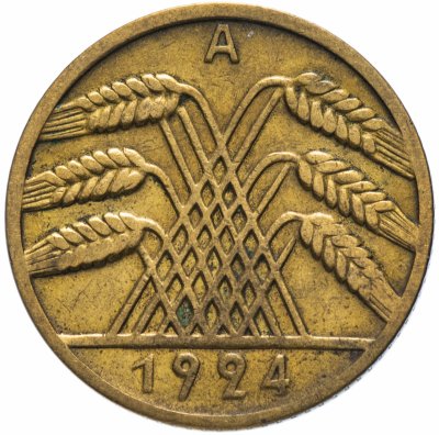 купить Германия 10 рейхспфеннигов (reichspfennig) 1924 "A"