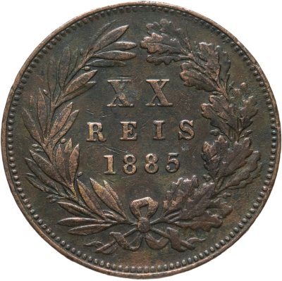 купить Португалия 20 рейс (reis) 1885
