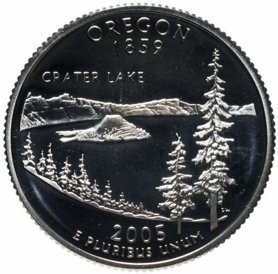 купить США 25 центов (квотер, 1/4 доллара, quarter dollar) 2005 S Proof Орегон (Oregon)