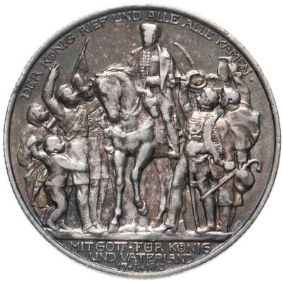купить Германия (Империя) 2 марки (mark) 1913 100 лет Победы над Наполеоном под Лейпцигом (Битва народов)