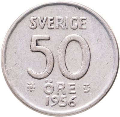 купить Швеция 50 эре (ore) 1956
