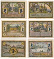 Купить Германия (Тюрингия: Ильменау) набор из 6 нотгельдов 1921 (643.3/B1)