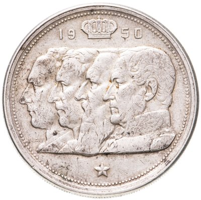 купить Бельгия 100 франков (francs) 1950 Надпись на французском - 'BELGIQUE'