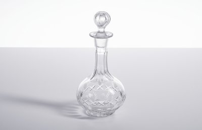купить Штоф с геометрическим декором, стекло, алмазная грань, СССР, 1960-1970 гг.