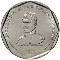 Купить Доминикана 25 песо (pesos) 2005-2016 (случайный год)
