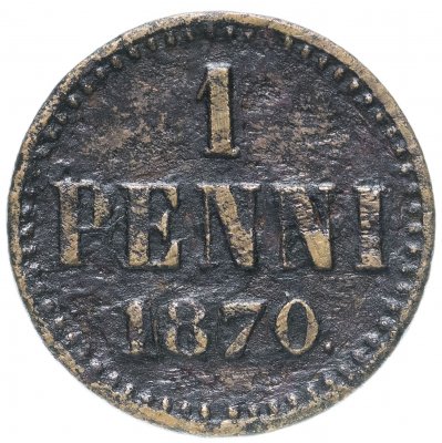 купить 1 пенни (penny) 1870 Биткин №669 (R)