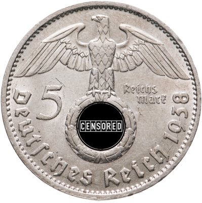 купить Германия, Третий рейх 5 рейхсмарок (reichsmark) 1938