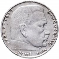 Купить Фашистская Германия (Третий Рейх) 2 рейхсмарки 1939 "D"