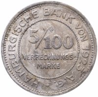 купить Германия (Гамбург) нотгельд 5 пфеннигов (5/100 марки) 1923