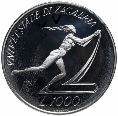 купить Сан-Марино 1000 лир (lire) 1987 Летняя Универсиада 1987, Загреб