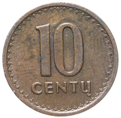 купить Литва 10 центов (centu) 1991