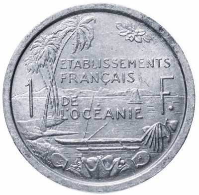 купить Французская Океания 1 франк (franc) 1949