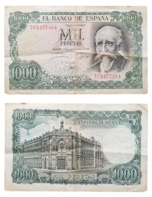 купить Испания 1000 песет 1971