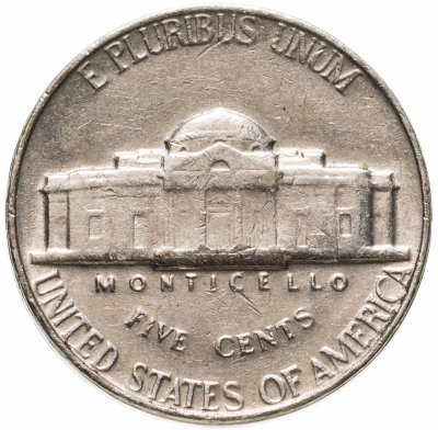 купить США 5 центов (cents) 1964 Jefferson Nickel без знака монетного двора