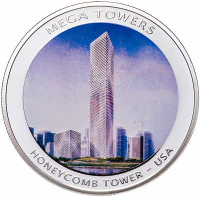 купить Мозамбик жетон 2010 "Небоскребы будущего: Honeycomb tower- США"