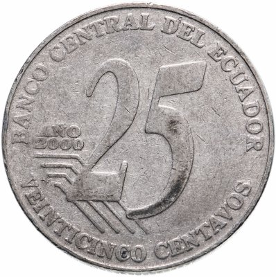 купить Эквадор 25 сентаво (centavos) 2000