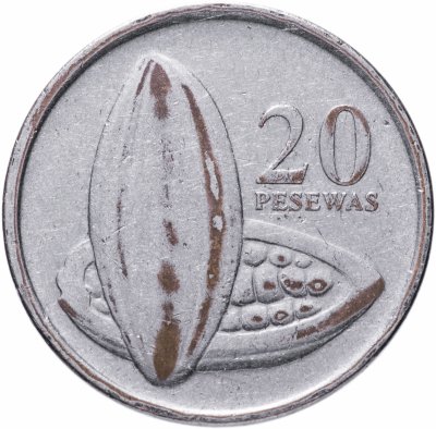 купить Гана 20 песев (pesewas) 2007-2016, случайная дата
