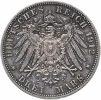 Купить Германия (Империя) 3 марки (mark) 1912