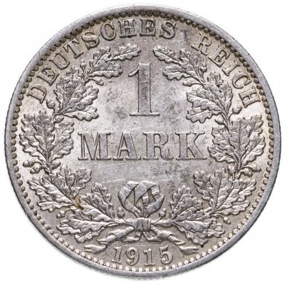 купить Германская Империя 1 марка 1915 А знак монетного двора: "A" - Берлин