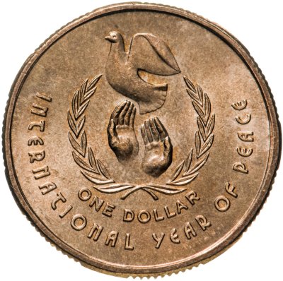 купить Австралия 1 доллар (dollar) 1986 "Международный год мира"