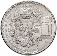 Купить Мексика 50 песо (pesos) 1982-1983, случайная дата