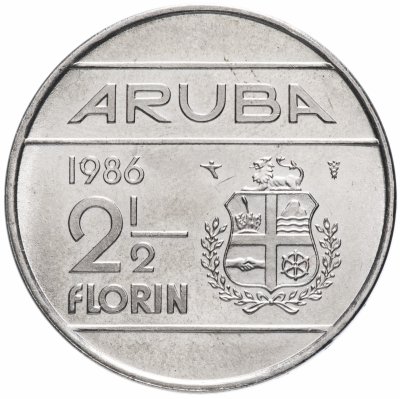 купить Аруба 2 1/2 гульдена 1986