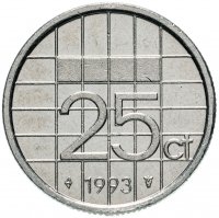 купить Нидерланды 25 центов (cents) 1982-2001