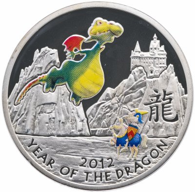 купить Ниуэ 1 доллар 2012 Proof "Год дракона" в буклете