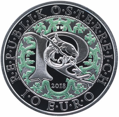купить Австрия 10 евро 2018 Proof Архангел Рафаил