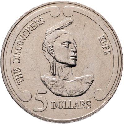 купить Новая Зеландия 5 долларов (dollars) 1992 "Первооткрыватели - Купе"